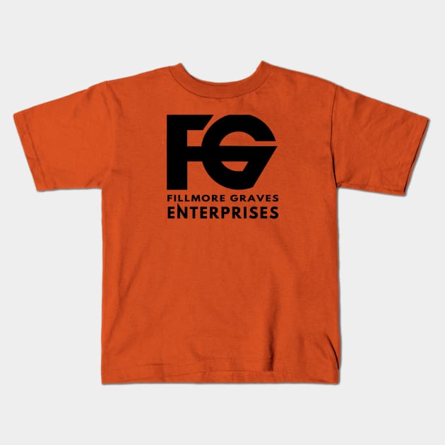 Fillmore Graves Enterprises Kids T-Shirt by pasnthroo